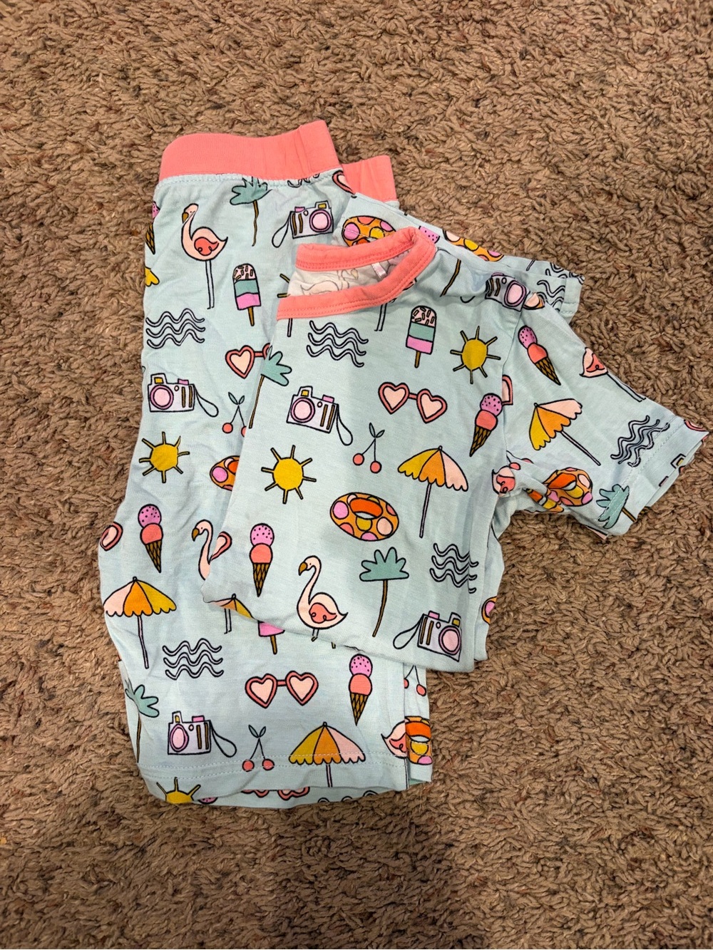 Little Sleepies Beach Pajama Set - Short Sleeve + Shorts